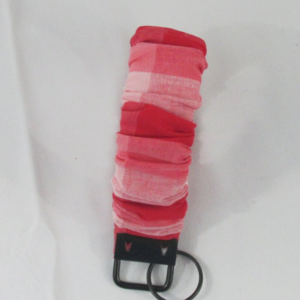 Red Plaid Wristlet Keychain